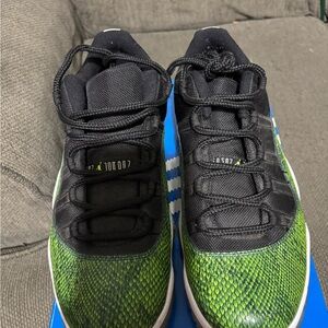 Jordan Athletic Shoes Black and Green